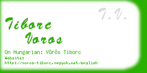 tiborc voros business card